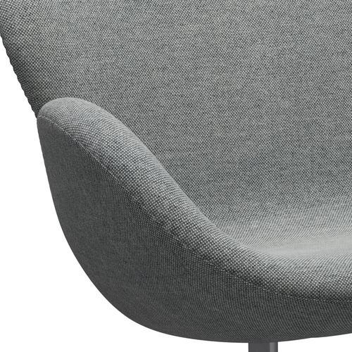 [product_category]-Fritz Hansen Swan Sofa 2 Seater, Silver Grey/Hallingdal White Grey-Fritz Hansen-3321-HAL116-SGBASE-FRI-7