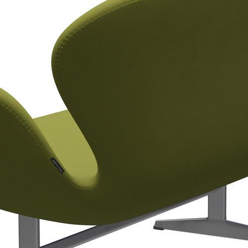 [product_category]-Fritz Hansen Swan Sofa 2 Seater, Silver Grey/Steelcut Light Military Green-Fritz Hansen-3321-STI950-SGBASE-FRI-5