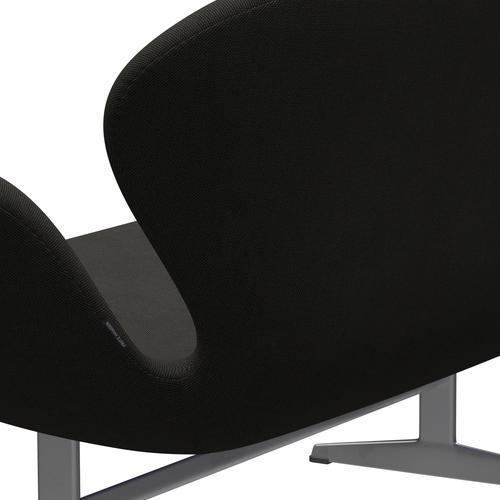 [product_category]-Fritz Hansen Swan Sofa 2 Seater, Silver Grey/Steelcut Trio Dark Brown-Fritz Hansen-3321-STR383-SGBASE-FRI-5