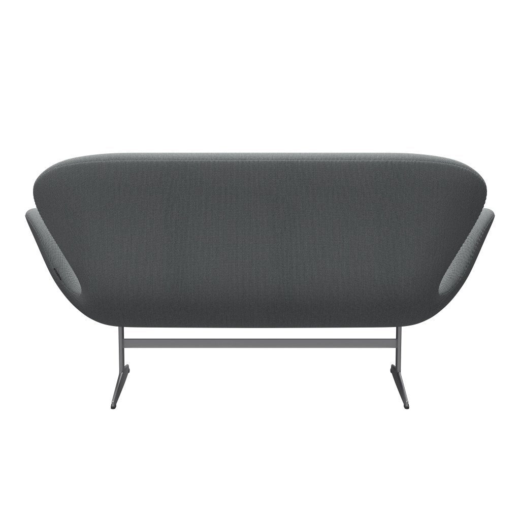 [product_category]-Fritz Hansen Swan Sofa 2 Seater, Silver Grey/Steelcut Trio Grey-Fritz Hansen-3321-STR133-SGBASE-FRI-4