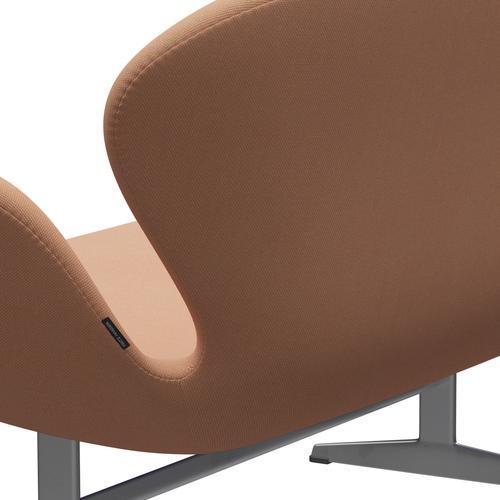 [product_category]-Fritz Hansen Swan Sofa 2 Seater, Silver Grey/Steelcut Trio Nude-Fritz Hansen-3321-STR506-SGBASE-FRI-5