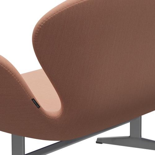 [product_category]-Fritz Hansen Swan Sofa 2 Seater, Silver Grey/Steelcut Trio White & Red-Fritz Hansen-3321-STR515-SGBASE-FRI-5