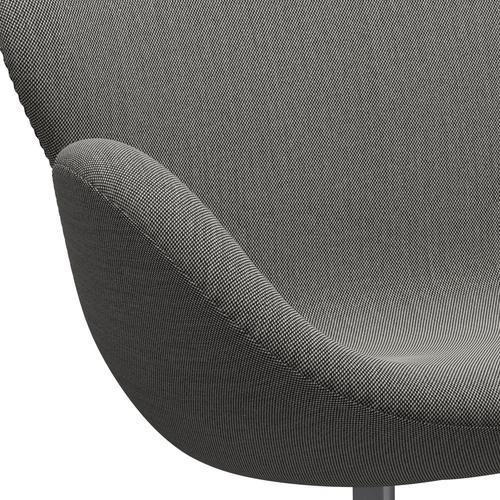 [product_category]-Fritz Hansen Swan Sofa 2 Seater, Silver Grey/Steelcut Trio White/Black-Fritz Hansen-3321-STR124-SGBASE-FRI-7