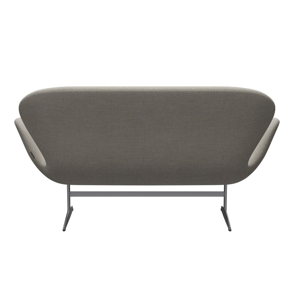[product_category]-Fritz Hansen Swan Sofa 2 Seater, Silver Grey/Sunniva Beige-Fritz Hansen-3321-SV717-SGBASE-FRI-4