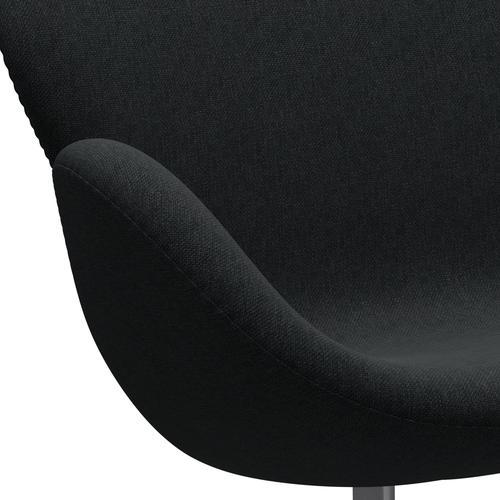 [product_category]-Fritz Hansen Swan Sofa 2 Seater, Silver Grey/Sunniva Black/Dark Grey-Fritz Hansen-3321-SV183-SGBASE-FRI-7