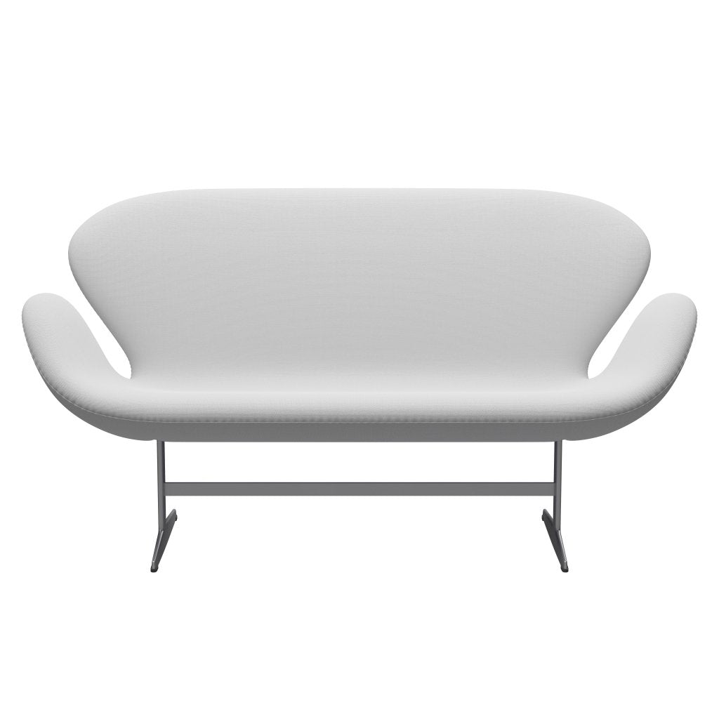 [product_category]-Fritz Hansen Swan Sofa 2 Seater, Silver Grey/Sunniva Canvas Natural-Fritz Hansen-3321-SV223-SGBASE-FRI-1