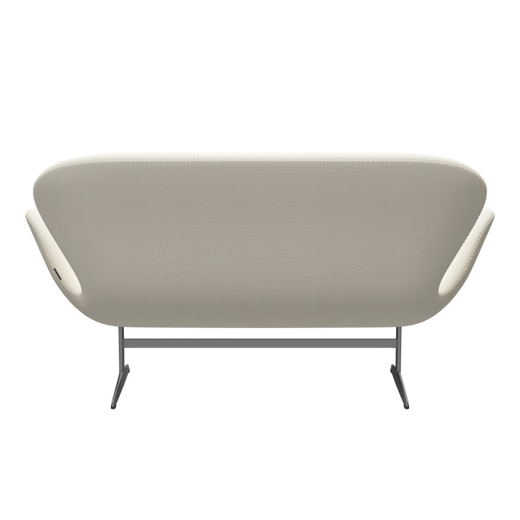 [product_category]-Fritz Hansen Swan Sofa 2 Seater, Silver Grey/Sunniva Crème-Fritz Hansen-3321-SV113-SGBASE-FRI-4