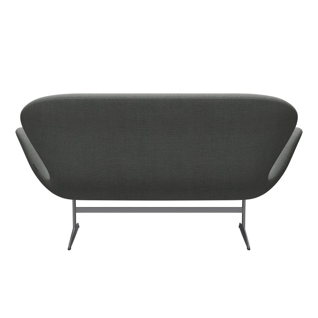 [product_category]-Fritz Hansen Swan Sofa 2 Seater, Silver Grey/Sunniva Grey-Fritz Hansen-3321-SV242-SGBASE-FRI-4