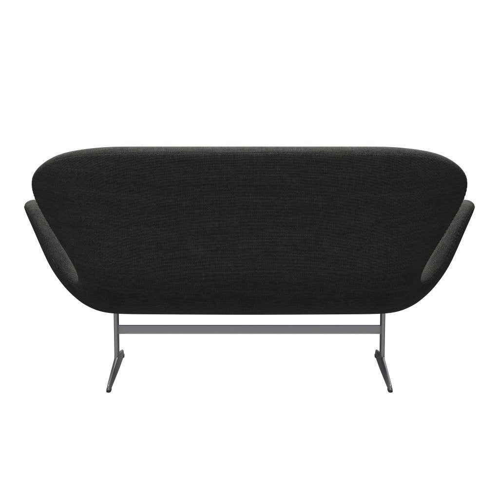 [product_category]-Fritz Hansen Swan Sofa 2 Seater, Silver Grey/Sunniva Light Grey/Dark Grey-Fritz Hansen-3321-SV173-SGBASE-FRI-4