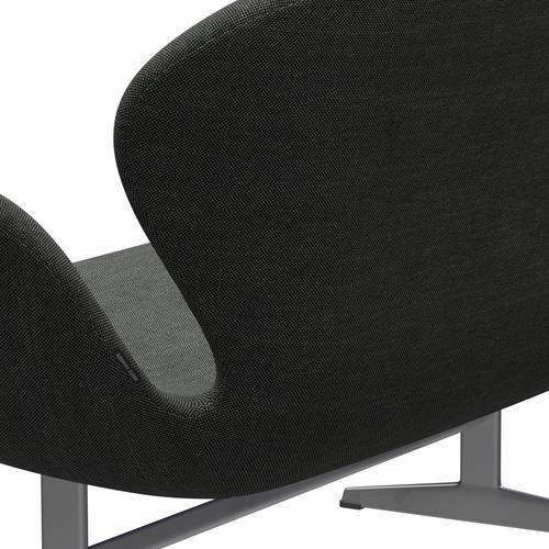 [product_category]-Fritz Hansen Swan Sofa 2 Seater, Silver Grey/Sunniva Light Grey/Dark Grey-Fritz Hansen-3321-SV173-SGBASE-FRI-5