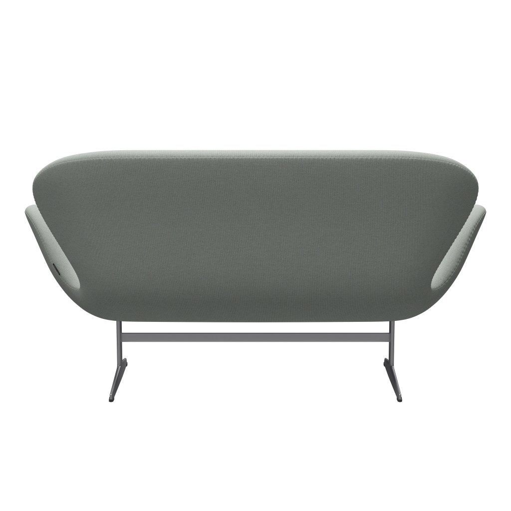 [product_category]-Fritz Hansen Swan Sofa 2 Seater, Silver Grey/Sunniva Mint Green-Fritz Hansen-3321-SV132-SGBASE-FRI-4