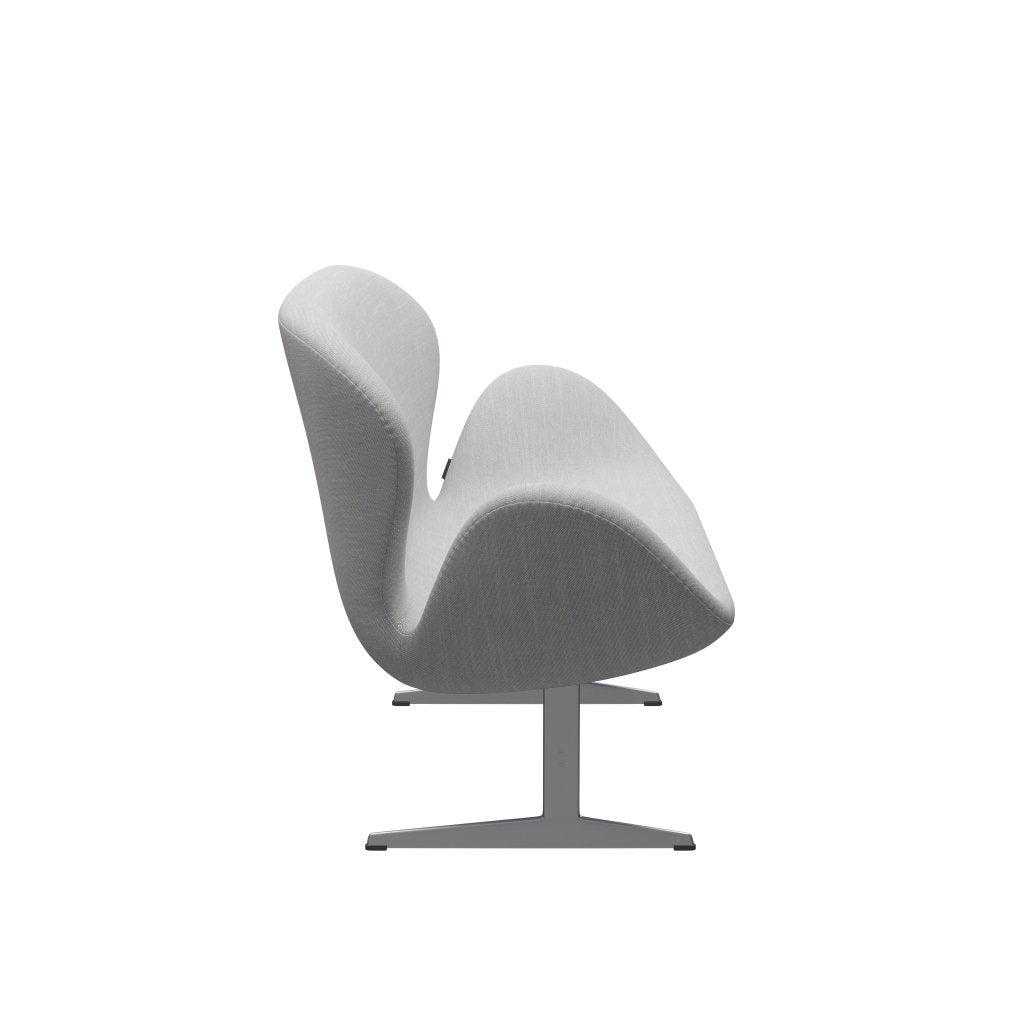 [product_category]-Fritz Hansen Swan Sofa 2 Seater, Silver Grey/Sunniva Natural/Light Grey-Fritz Hansen-3321-SV713-SGBASE-FRI-3