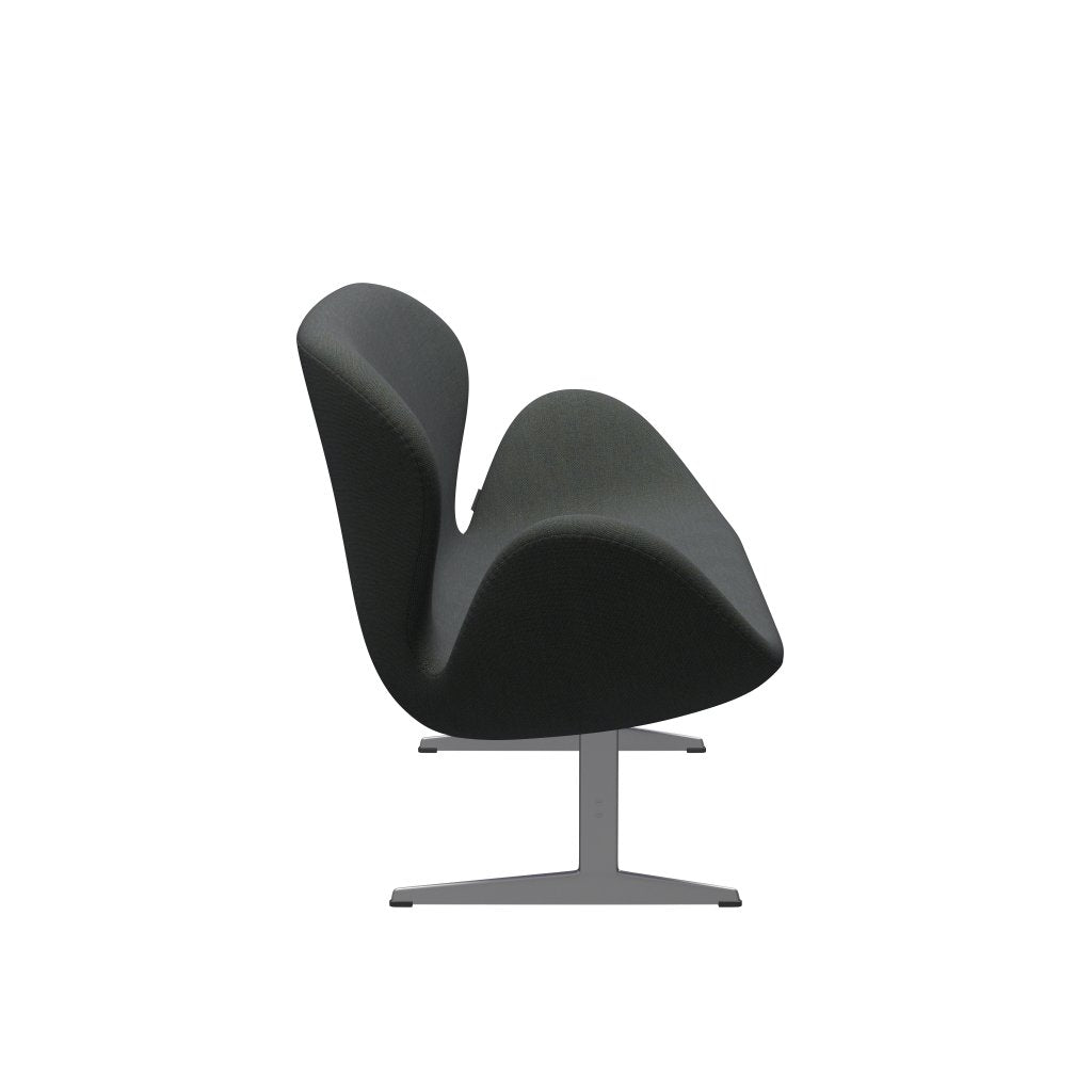 [product_category]-Fritz Hansen Swan Sofa 2 Seater, Silver Grey/Sunniva Navy/Olive-Fritz Hansen-3321-SV773-SGBASE-FRI-3