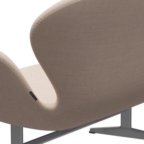 [product_category]-Fritz Hansen Swan Sofa 2 Seater, Silver Grey/Sunniva Sand/Soft Pink-Fritz Hansen-3321-SV236-SGBASE-FRI-5