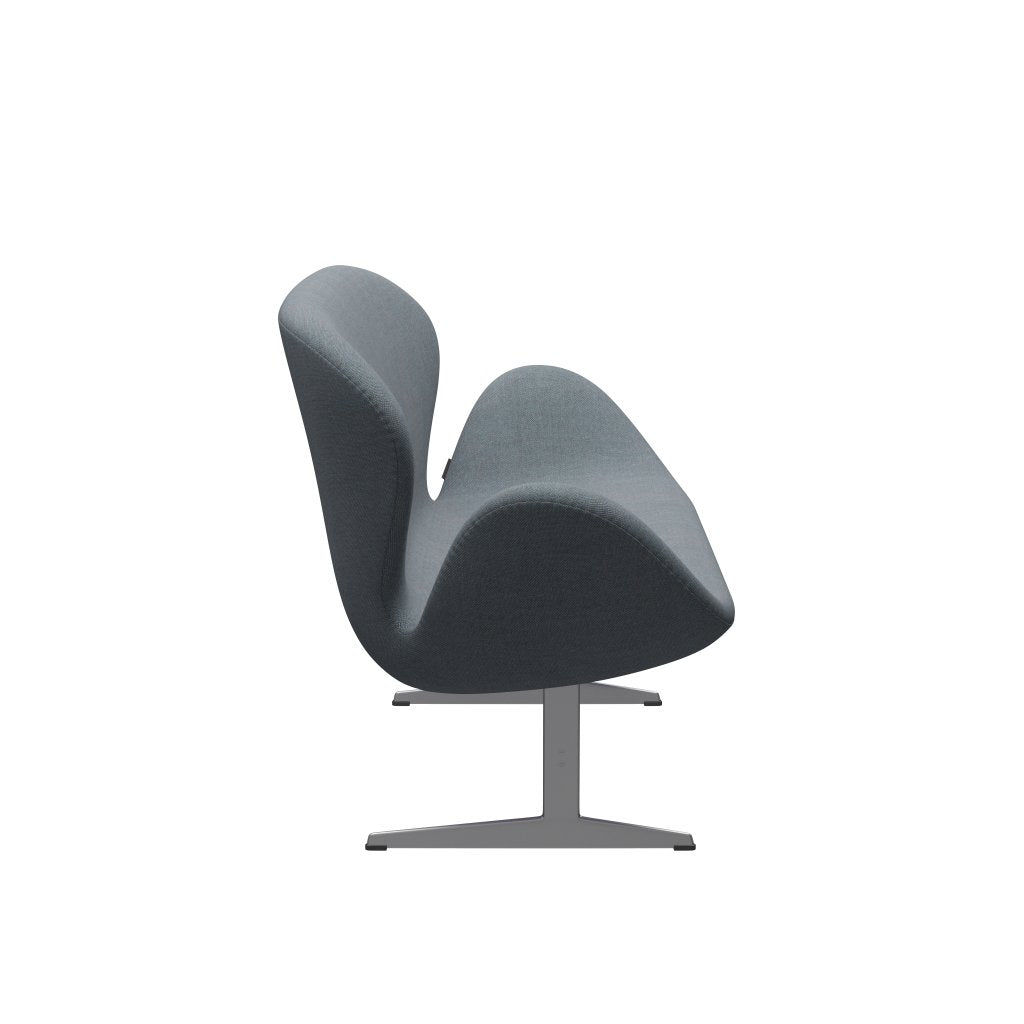 [product_category]-Fritz Hansen Swan Sofa 2 Seater, Silver Grey/Sunniva Soft Blue-Fritz Hansen-3321-SV752-SGBASE-FRI-3