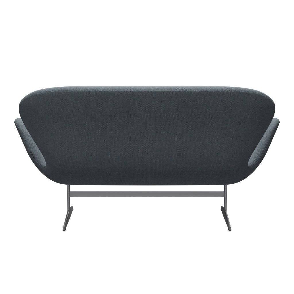 [product_category]-Fritz Hansen Swan Sofa 2 Seater, Silver Grey/Sunniva Soft Blue-Fritz Hansen-3321-SV752-SGBASE-FRI-4