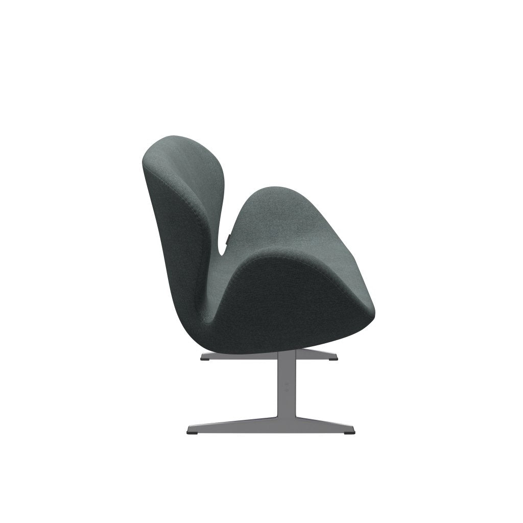 [product_category]-Fritz Hansen Swan Sofa 2 Seater, Silver Grey/Sunniva Steel Grey-Fritz Hansen-3321-SV1079-SGBASE-FRI-3
