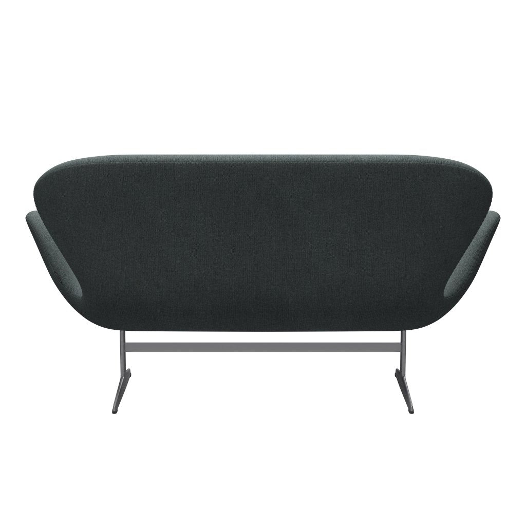 [product_category]-Fritz Hansen Swan Sofa 2 Seater, Silver Grey/Sunniva Steel Grey-Fritz Hansen-3321-SV1079-SGBASE-FRI-4