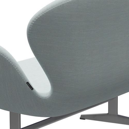 [product_category]-Fritz Hansen Swan Sofa 2 Seater, Silver Grey/Sunniva White/Light Blue-Fritz Hansen-3321-SV723-SGBASE-FRI-5