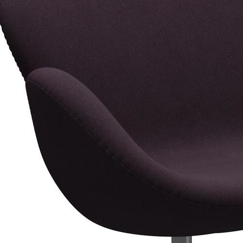 [product_category]-Fritz Hansen Swan Sofa 2 Seater, Silver Grey/Tonus Aubergine-Fritz Hansen-3321-TON684-SGBASE-FRI-7