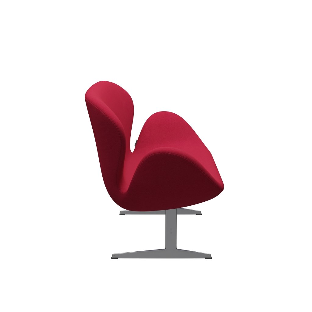 [product_category]-Fritz Hansen Swan Sofa 2 Seater, Silver Grey/Tonus Cherry-Fritz Hansen-3321-TON654-SGBASE-FRI-3