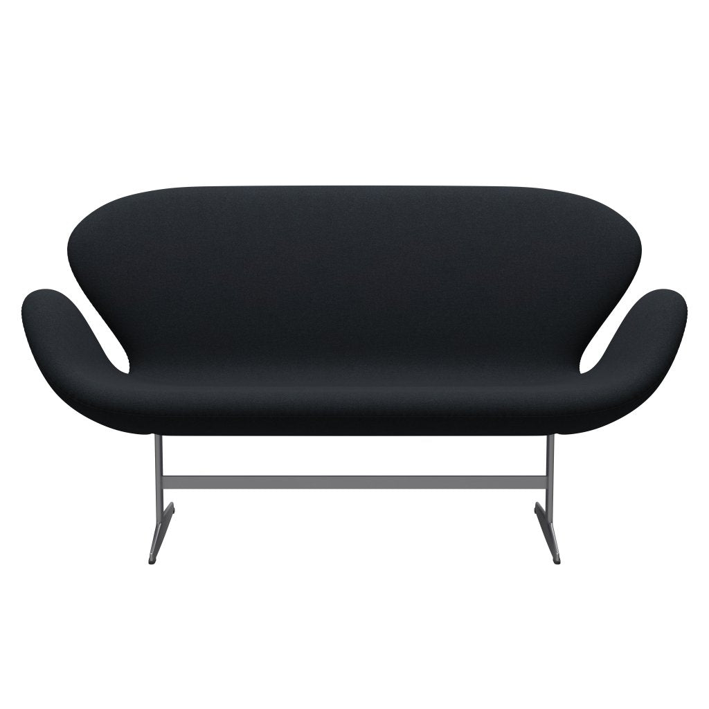 [product_category]-Fritz Hansen Swan Sofa 2 Seater, Silver Grey/Tonus Dark Aubergine-Fritz Hansen-3321-TON690-SGBASE-FRI-1
