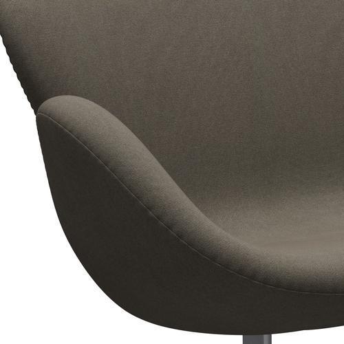 [product_category]-Fritz Hansen Swan Sofa 2 Seater, Silver Grey/Tonus Dusty Brown-Fritz Hansen-3321-TON613-SGBASE-FRI-7