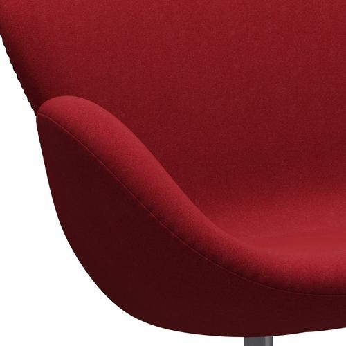 [product_category]-Fritz Hansen Swan Sofa 2 Seater, Silver Grey/Tonus Light Bordeaux-Fritz Hansen-3321-TON609-SGBASE-FRI-7