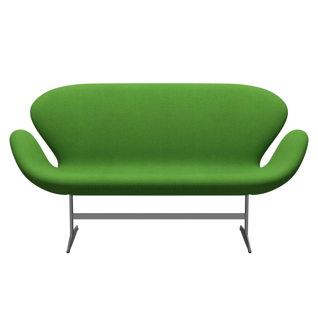 [product_category]-Fritz Hansen Swan Sofa 2 Seater, Silver Grey/Tonus Light Green-Fritz Hansen-3321-TON954-SGBASE-FRI-1