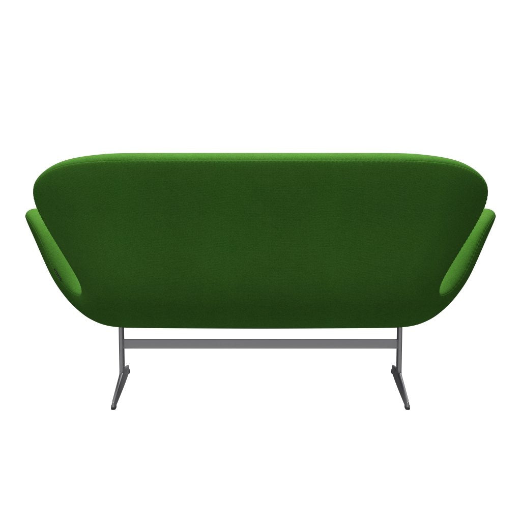 [product_category]-Fritz Hansen Swan Sofa 2 Seater, Silver Grey/Tonus Light Green-Fritz Hansen-3321-TON954-SGBASE-FRI-4