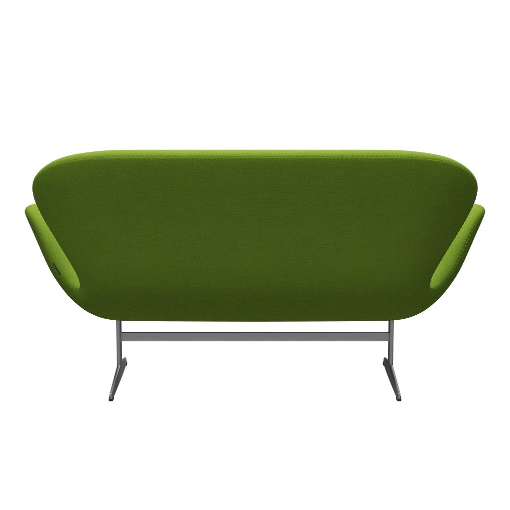 [product_category]-Fritz Hansen Swan Sofa 2 Seater, Silver Grey/Tonus Lime-Fritz Hansen-3321-TON118-SGBASE-FRI-4