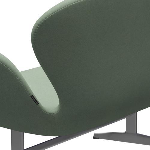 [product_category]-Fritz Hansen Swan Sofa 2 Seater, Silver Grey/Tonus Mint Green-Fritz Hansen-3321-TON914-SGBASE-FRI-5