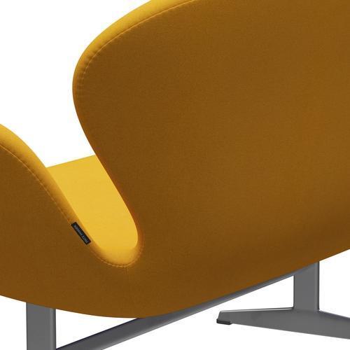[product_category]-Fritz Hansen Swan Sofa 2 Seater, Silver Grey/Tonus Mustard-Fritz Hansen-3321-TON440-SGBASE-FRI-5