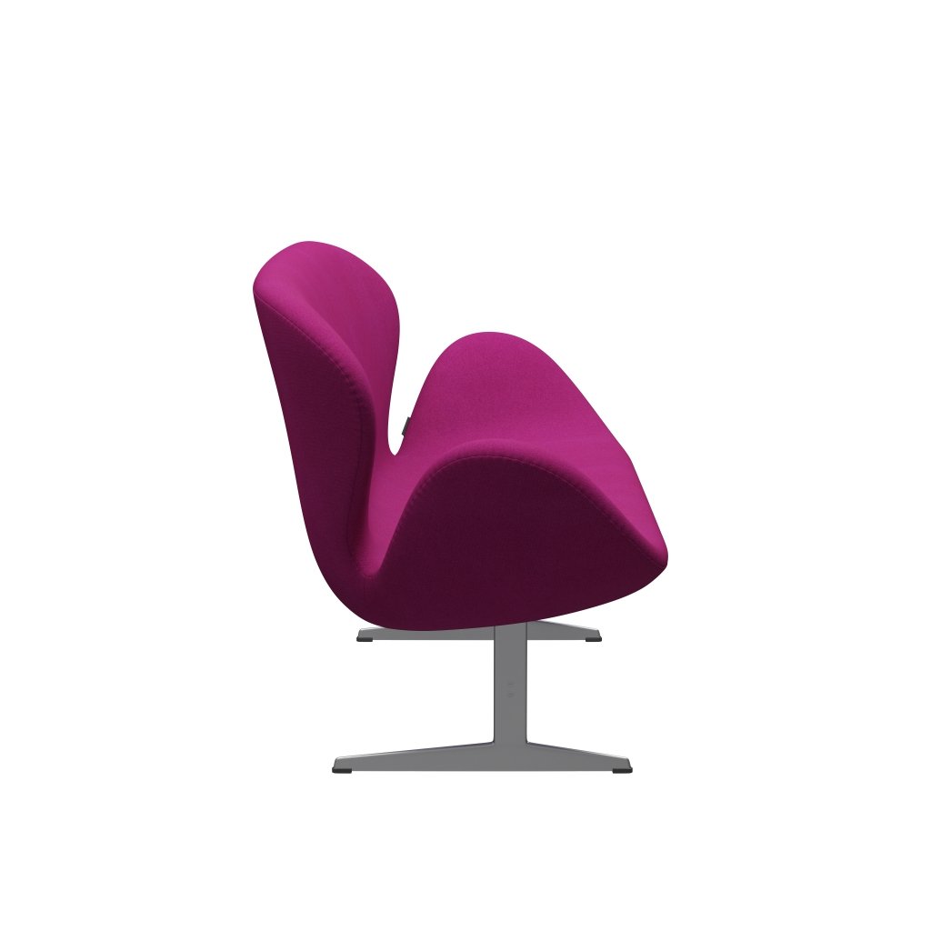 [product_category]-Fritz Hansen Swan Sofa 2 Seater, Silver Grey/Tonus Pink-Fritz Hansen-3321-TON636-SGBASE-FRI-2