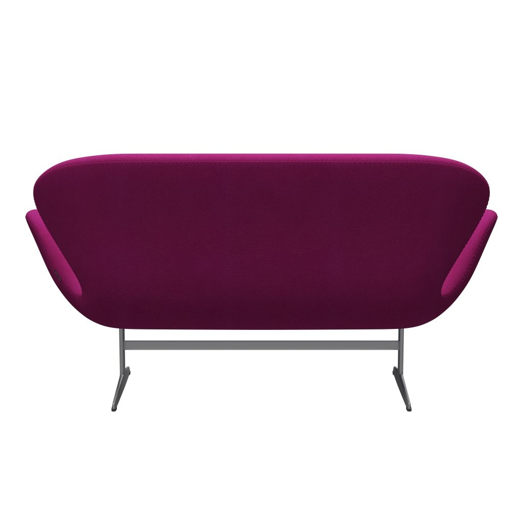 [product_category]-Fritz Hansen Swan Sofa 2 Seater, Silver Grey/Tonus Pink-Fritz Hansen-3321-TON636-SGBASE-FRI-3