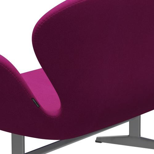 [product_category]-Fritz Hansen Swan Sofa 2 Seater, Silver Grey/Tonus Pink-Fritz Hansen-3321-TON636-SGBASE-FRI-4