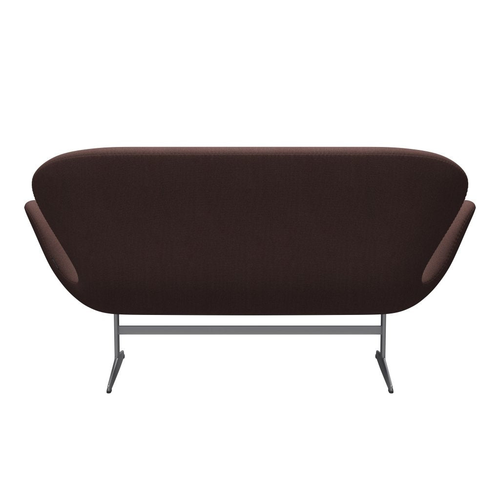 [product_category]-Fritz Hansen Swan Sofa 2 Seater, Silver Grey/Tonus Violet Grey-Fritz Hansen-3321-TON664-SGBASE-FRI-4