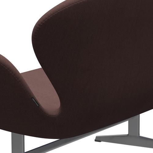 [product_category]-Fritz Hansen Swan Sofa 2 Seater, Silver Grey/Tonus Violet Grey-Fritz Hansen-3321-TON664-SGBASE-FRI-5