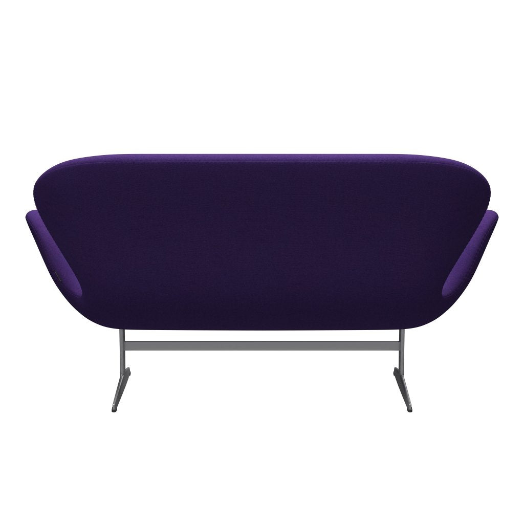 [product_category]-Fritz Hansen Swan Sofa 2 Seater, Silver Grey/Tonus Violet-Fritz Hansen-3321-TON634-SGBASE-FRI-4