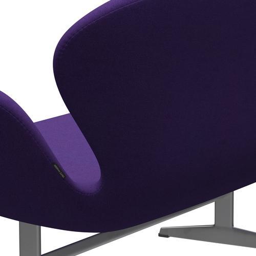 [product_category]-Fritz Hansen Swan Sofa 2 Seater, Silver Grey/Tonus Violet-Fritz Hansen-3321-TON634-SGBASE-FRI-5