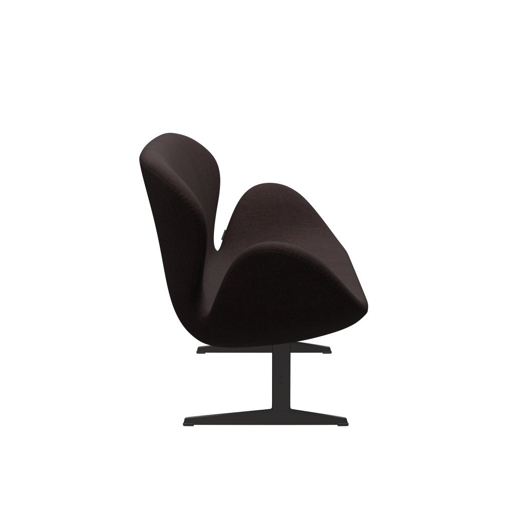 [product_category]-Fritz Hansen Swan Sofa 2 Seater, Warm Graphite/Canvas Black Stone-Fritz Hansen-3321-CA0364-WGBASE-FRI-3
