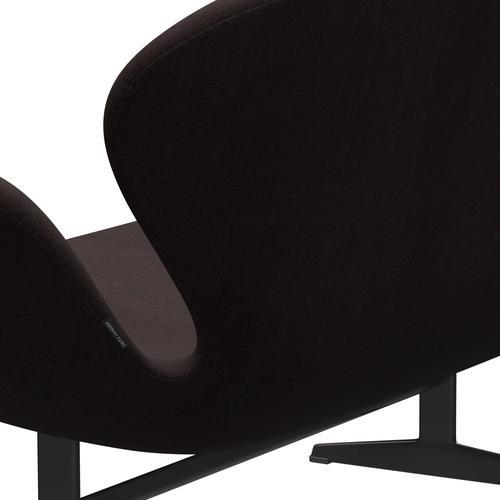 [product_category]-Fritz Hansen Swan Sofa 2 Seater, Warm Graphite/Canvas Black Stone-Fritz Hansen-3321-CA0364-WGBASE-FRI-5