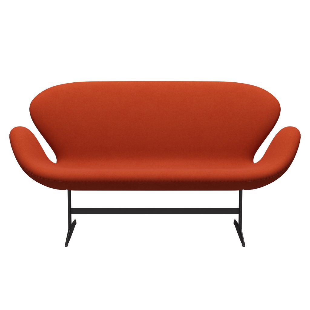 [product_category]-Fritz Hansen Swan Sofa 2 Seater, Warm Graphite/Comfort Rust Red (09055)-Fritz Hansen-3321-C09055-WGBASE-FRI-1