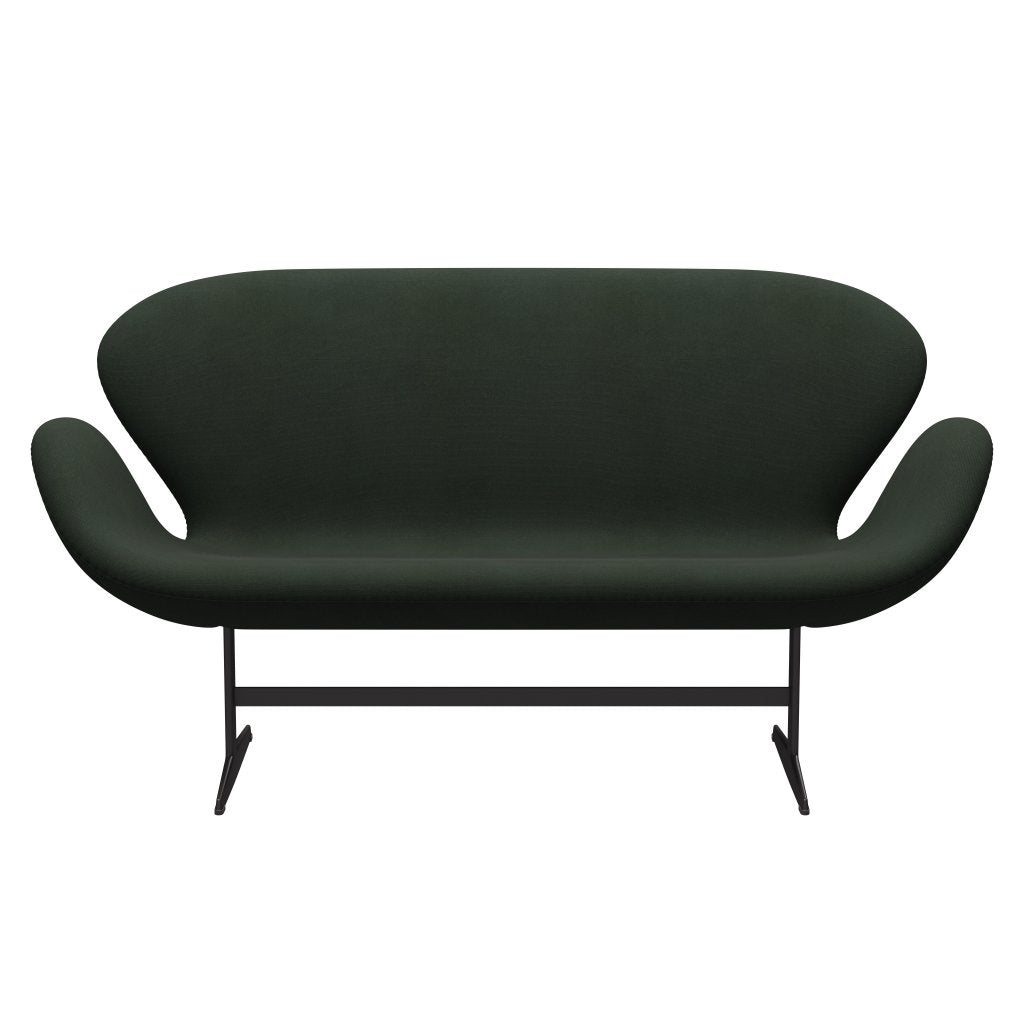 [product_category]-Fritz Hansen Swan Sofa 2 Seater, Warm Graphite/Steelcut Dark Army Green-Fritz Hansen-3321-STI975-WGBASE-FRI-1
