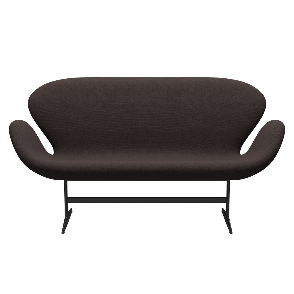 [product_category]-Fritz Hansen Swan Sofa 2 Seater, Warm Graphite/Steelcut Dark Earth Brown-Fritz Hansen-3321-STI695-WGBASE-FRI-1