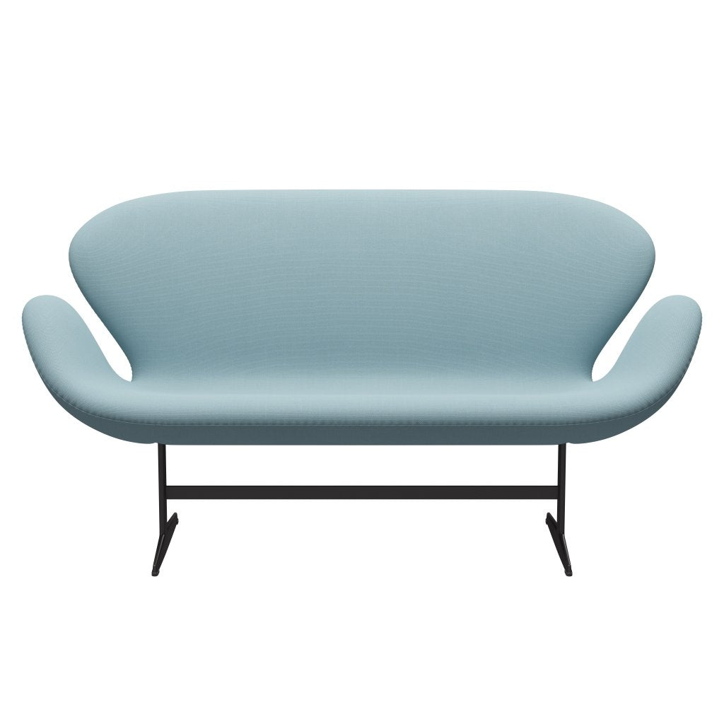 [product_category]-Fritz Hansen Swan Sofa 2 Seater, Warm Graphite/Steelcut Pastel Blue-Fritz Hansen-3321-STI820-WGBASE-FRI-1