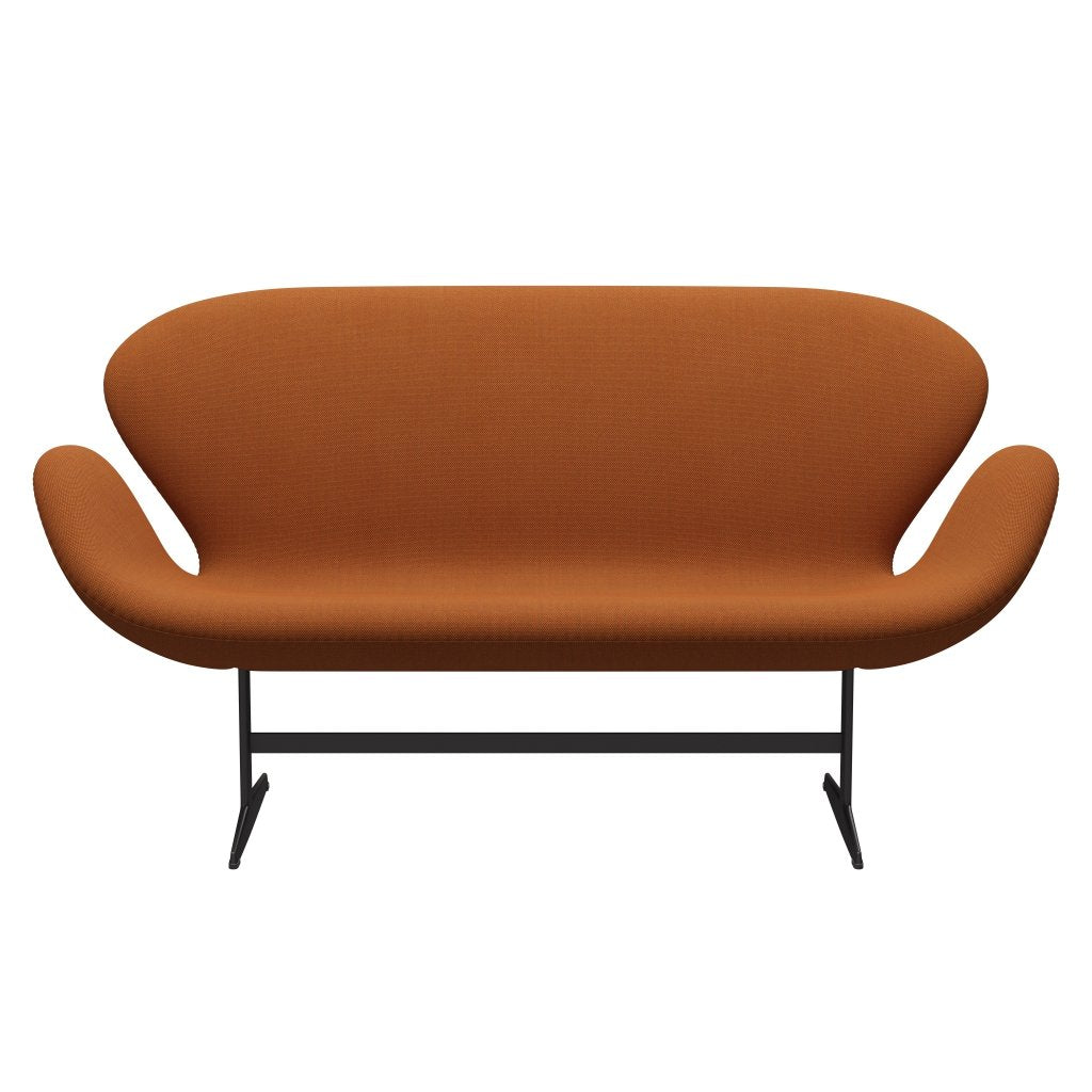 [product_category]-Fritz Hansen Swan Sofa 2 Seater, Warm Graphite/Steelcut Trio Burnt Orange-Fritz Hansen-3321-STR576-WGBASE-FRI-1
