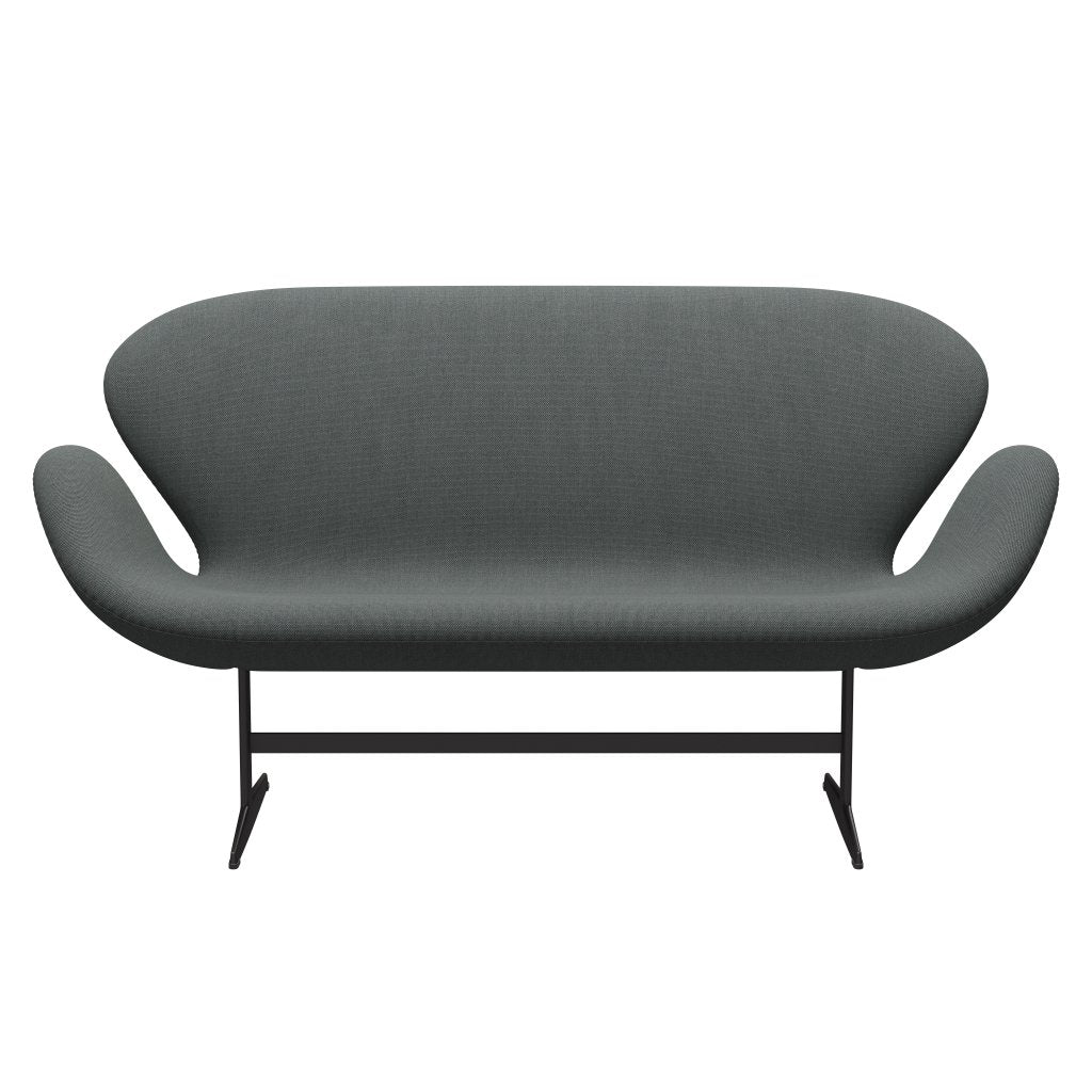[product_category]-Fritz Hansen Swan Sofa 2 Seater, Warm Graphite/Steelcut Trio Coal-Fritz Hansen-3321-STR153-WGBASE-FRI-1