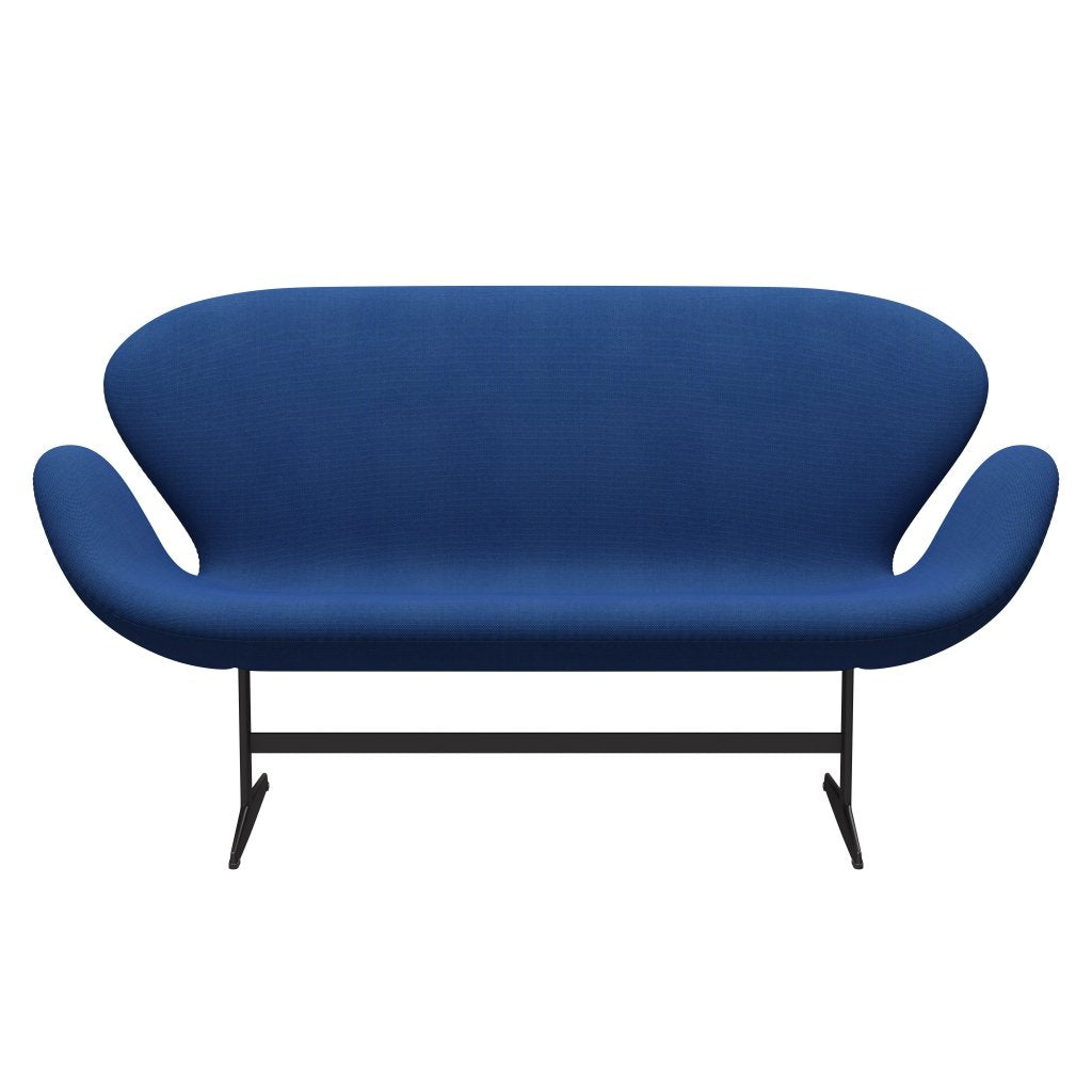[product_category]-Fritz Hansen Swan Sofa 2 Seater, Warm Graphite/Steelcut Trio Cobalt Blue-Fritz Hansen-3321-STR746-WGBASE-FRI-1