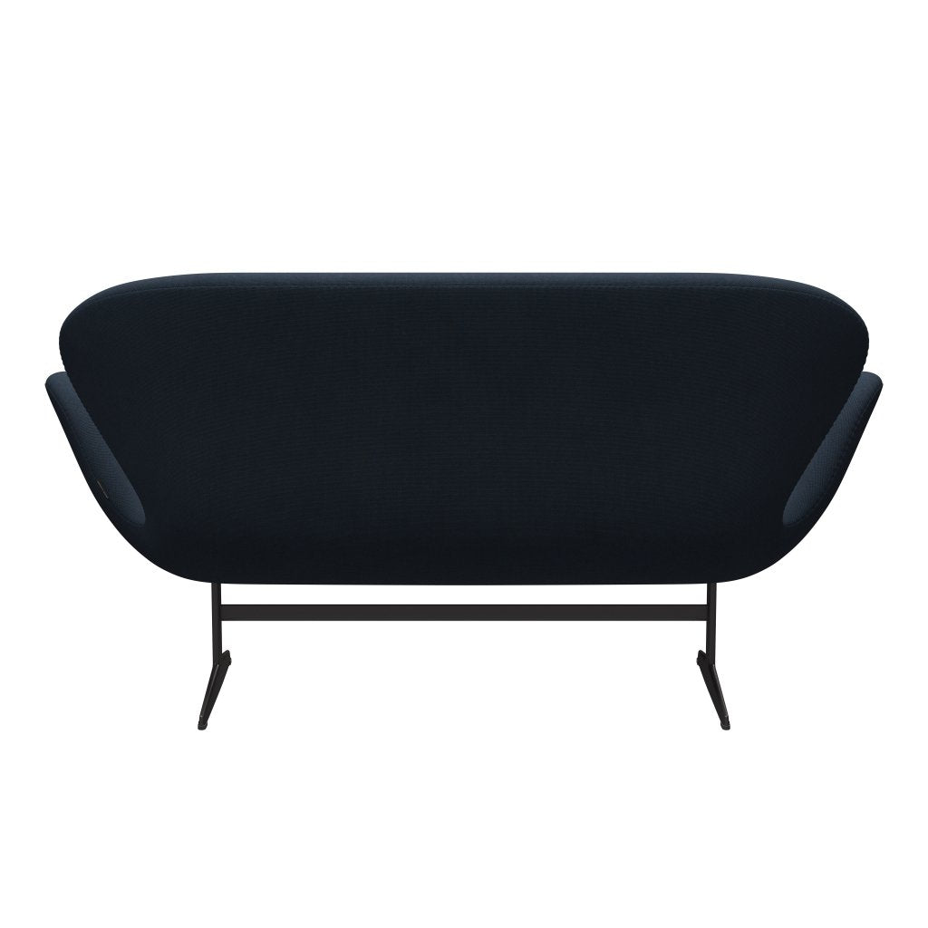 [product_category]-Fritz Hansen Swan Sofa 2 Seater, Warm Graphite/Steelcut Trio Dark Brown Blue-Fritz Hansen-3321-STR756-WGBASE-FRI-4